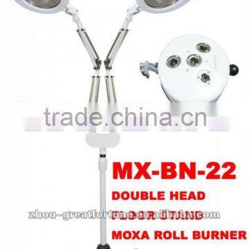 Double head Floor Stand Moxa Roll Burner/Vertical moxa roll burner/Moxa warmer/Moxibustion device/TDP lamp