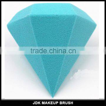 Hot sale Beauty Jewel shape cosmetic makeup puff Latex free Blue Diamond cosmetic sponge blender wholesale