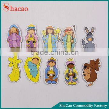 Set of 10 Pcs Cartoon Cute Jesus Angels Kids Magnets For Fridge Refrigerator