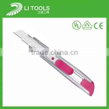 New design abs retractable box cutter knife with carbon steel blade