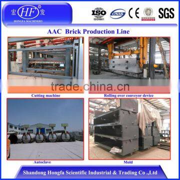 Hebel autoclaved aerated concrete block plant , autoclaved aerated concrete block factory in Indonesia , AAC light brick machine