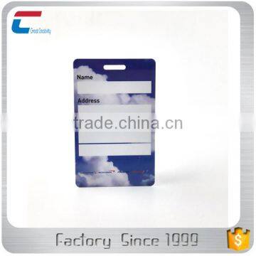 Custom Water Resistant Plastic Pvc Plain Luggage Tag Printer photo-4