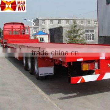 China 40ft container truck semi trailer, 3 axle flatbed semi-trailer for sale