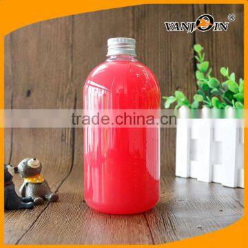 400ml Empty PET Plastic Clear Boston Bottles With Aluminum Cap photo-5