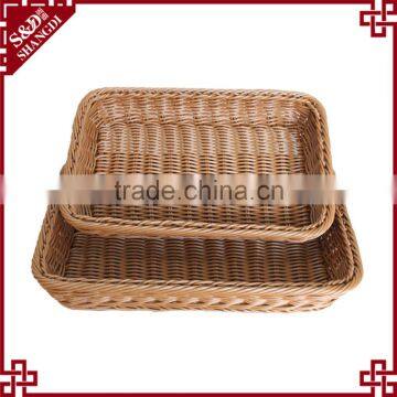 Woven Bread Basket / Plastic Food Basket photo-4