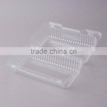 Durable Packaging Deep Clear Hinged Plastic Container, BOPS Clamshell Food Take Away Box for Cake, Hotdog photo-4