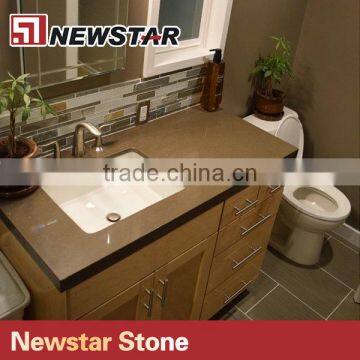 Newstar laminated quartz stone bathroom vanity top