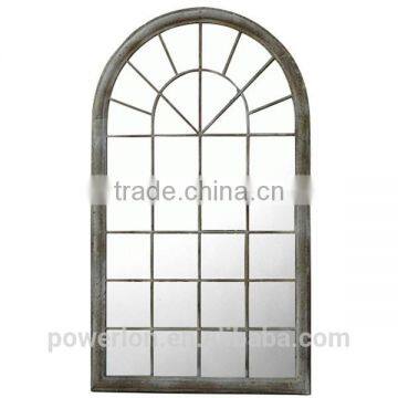 POWERLON Ornate Garden Rustic Iron Window Mirror With Natural Beauty Reflection photo-3