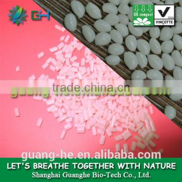 GH401 100% biodegradable & compostable pla raw material pla granule for injection