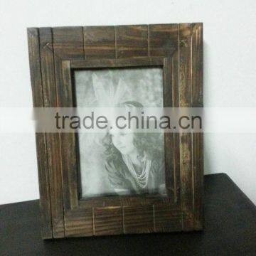 Antique Black Wooden Photo Frame