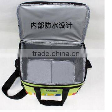 CY153 Lunch Tote Bag Box Cooler Bag, Silver Interior and Long Handles, Picnic Cold Drink Insulation Bag Cooler Bag Freezable photo-4