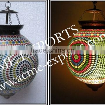 Mosaic Glass Lamps Exporter From India