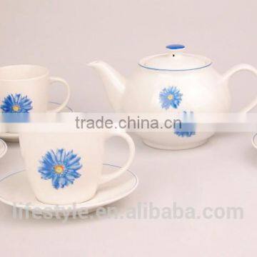 Ceramic Tea Set, Porcelain Coffee Set With Decal photo-6