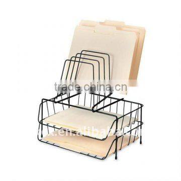 OF5103 steel wire office file tray with top file sorter