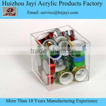 Factory Supply Single Clear Stationery Acrylic Pen Container Holder photo-6