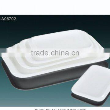 2014 Hot Sale White Ceramic Retangle Dinner Plate