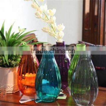 hand-made glass vase with various shape and color