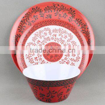 Flower Pattern Bulk Plastic Melamine Tableware/ Plates /dishes ,mt1147 Melamine Other Tableware