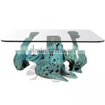 2016 Hot Selling Popular Designs Bronze Elephant Sculpture Coffee Table photo-5