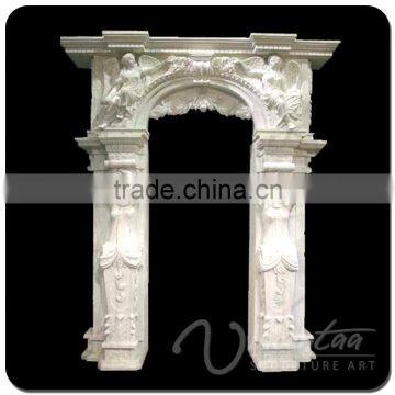 Home Decor Stone Carved Marble Sculpture Door photo-3