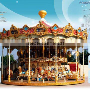 Amusement Children carousel, horse ride-Double-Deck Carousel- amusement park LT-1019A