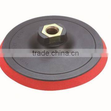 with hook and loop backing polishing pad for with nut/thread wood and car polish 125mm polishing pad