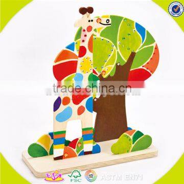 Wholesale Baby Wooden Painting Toy Fashion Kids Wooden Painting Toy Most Popular Children Wooden Painting Toy W03A072 photo-3
