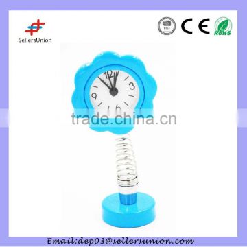 mini alarm clock with spring flower design