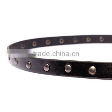 Wholesale Rivets Decorated D Buckle Sex Girl Thin PU Knot Waist Belt photo-3