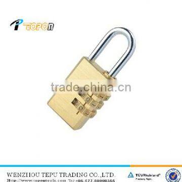 Brass high security luggage outdoor combination mini padlock