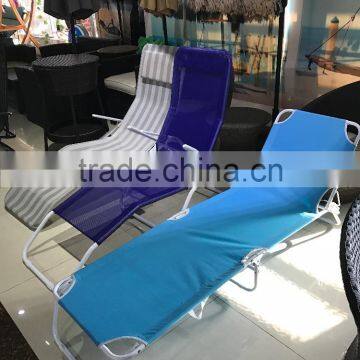 New Design Colorful Beach Reclining Lounge Chair Sunbed