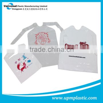 Disposable waterproof plastic PE adult bib aprons