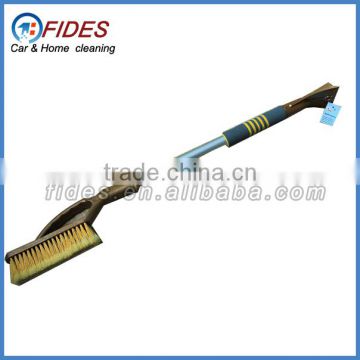 Telescopic long hanle best extendable snow brush with ice scraper