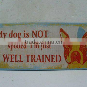 Good Sale 5-1/8''H Ourdoor Metal Plate Sign for Garden Decoration
