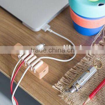 Adhesive Wooden Cable Clip Cable Holder Clip