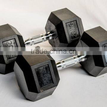 Wholesale Rubber Coated Hex Dumbbell Crossfit Equipment Gym Equipment photo-3