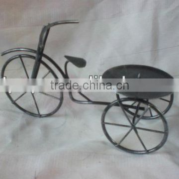 Decorative Metal Candle Holder of bicycle design