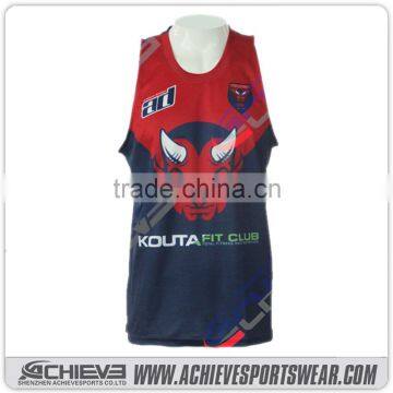 All over Printing Custom Design Team Basketball Reversible Singlet