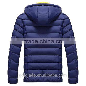 Wholesale 2016 Winter Cotton-padded Black Yellow Sports Down Jackets For Winters Men photo-5