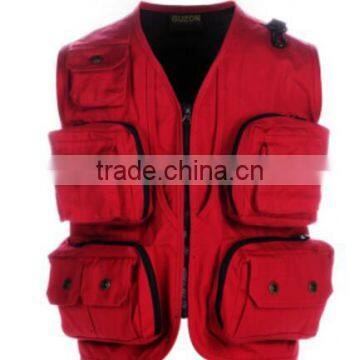 High quality breathable custom multi pocket fishing vest wholesale from china