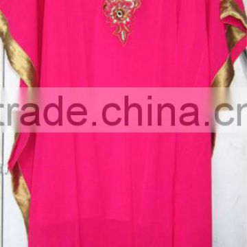 PINK gold kaftan COVER UP