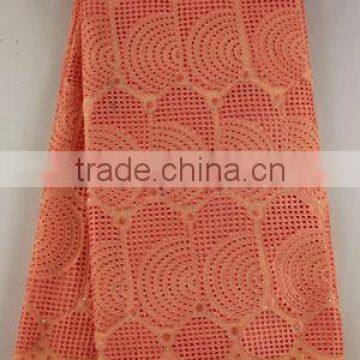 eyelet big heavy african cotton lace embroidery lace SL0303