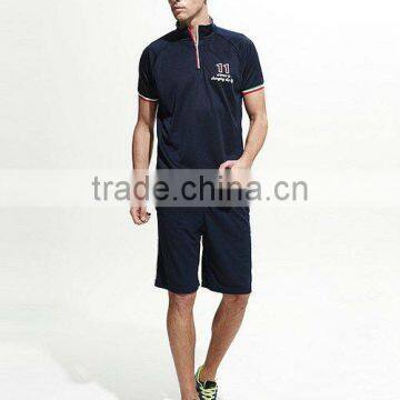 mens sports zipper Polo shirts