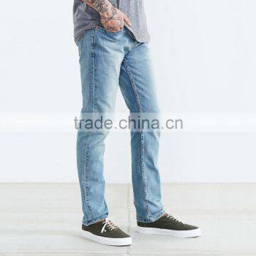 Latest Design Plain Light Blue Mens Jeans Denim Casual Wear photo-3