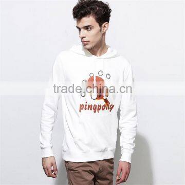 White Print 100% Fleece Polyester Hoodies Wholesale Lightweight Hoodie photo-3