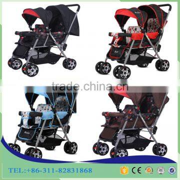 Hot Sale Twins Baby Stroller And Stainless Steel Twins Baby Buggy photo-2