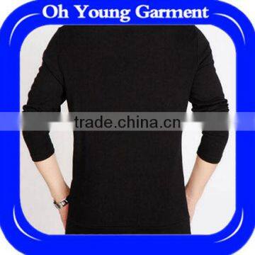 2016Latest Design Cool Blocking T-shirt For Men trendy aeropostale good quality long sleeve shirt chinese clothing manufacturers