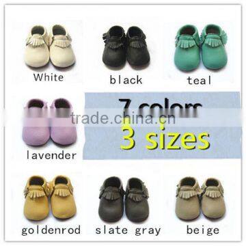 High Quality Hot Sale Baby Moccasins With Rubber Sole photo-2