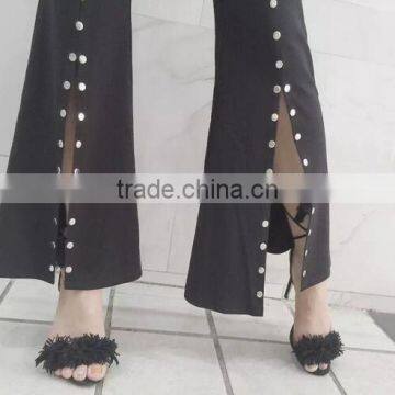 4668 Runwaylover Hot Sale Ladies New Design Tie Sexy Flare Pants photo-3