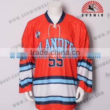 Custom made team set ice hockey jerseys